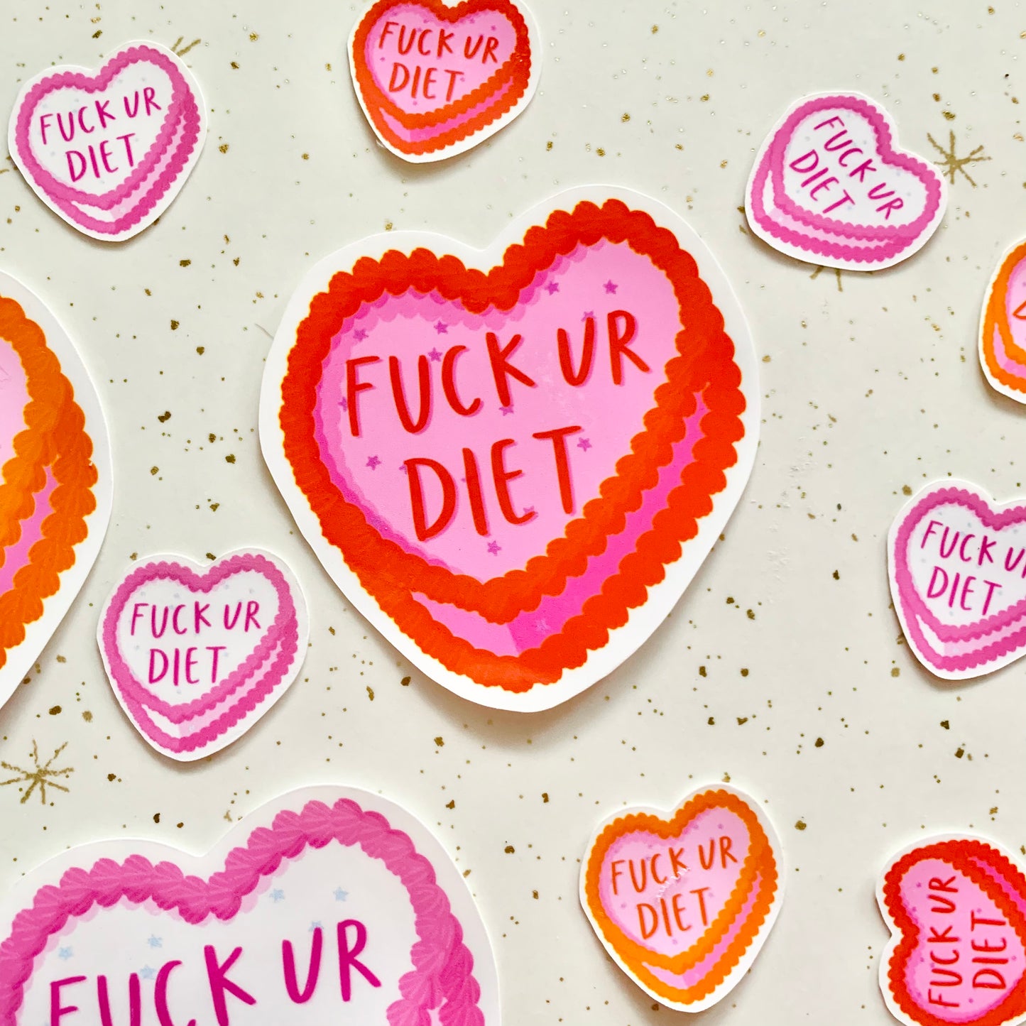 Fuck Your Diet | Cake Sticker - Anti Diet Culture Stickers