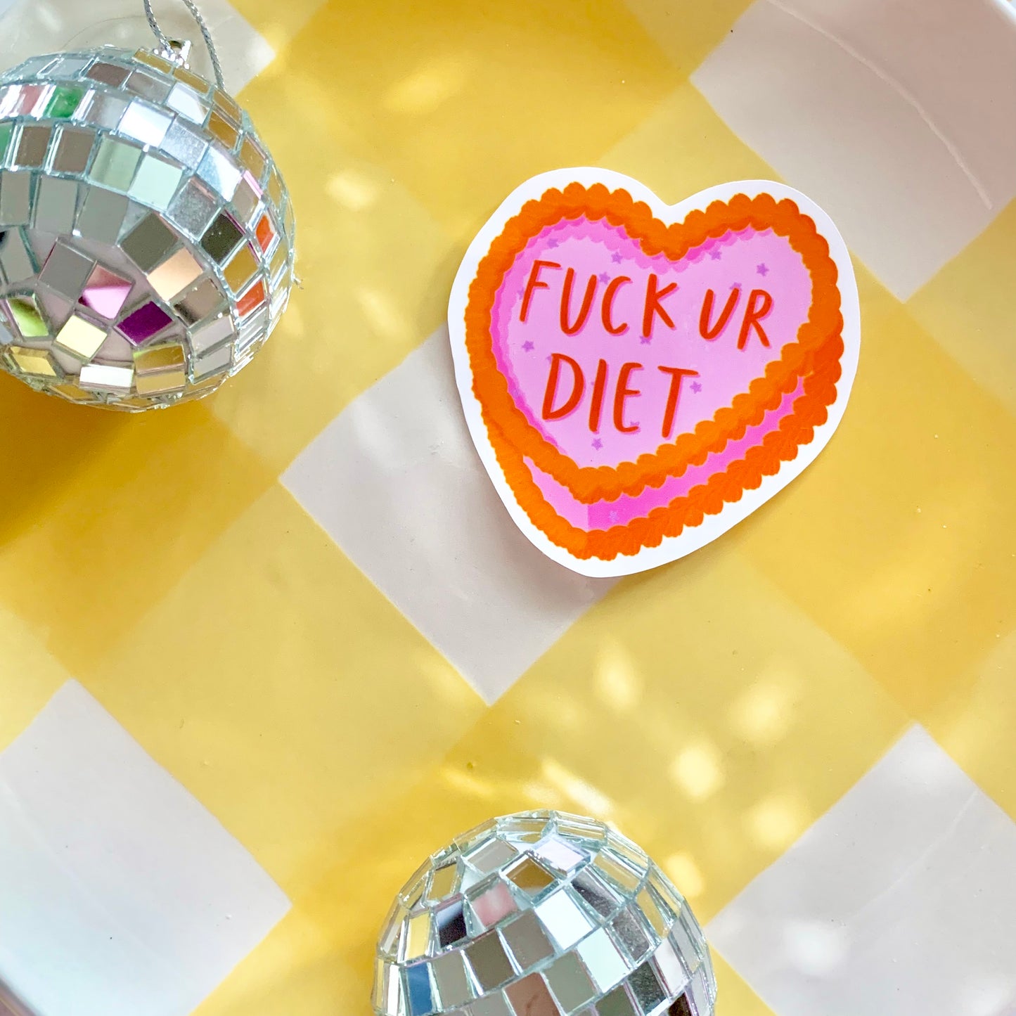 Fuck Your Diet | Cake Sticker - Anti Diet Culture Stickers