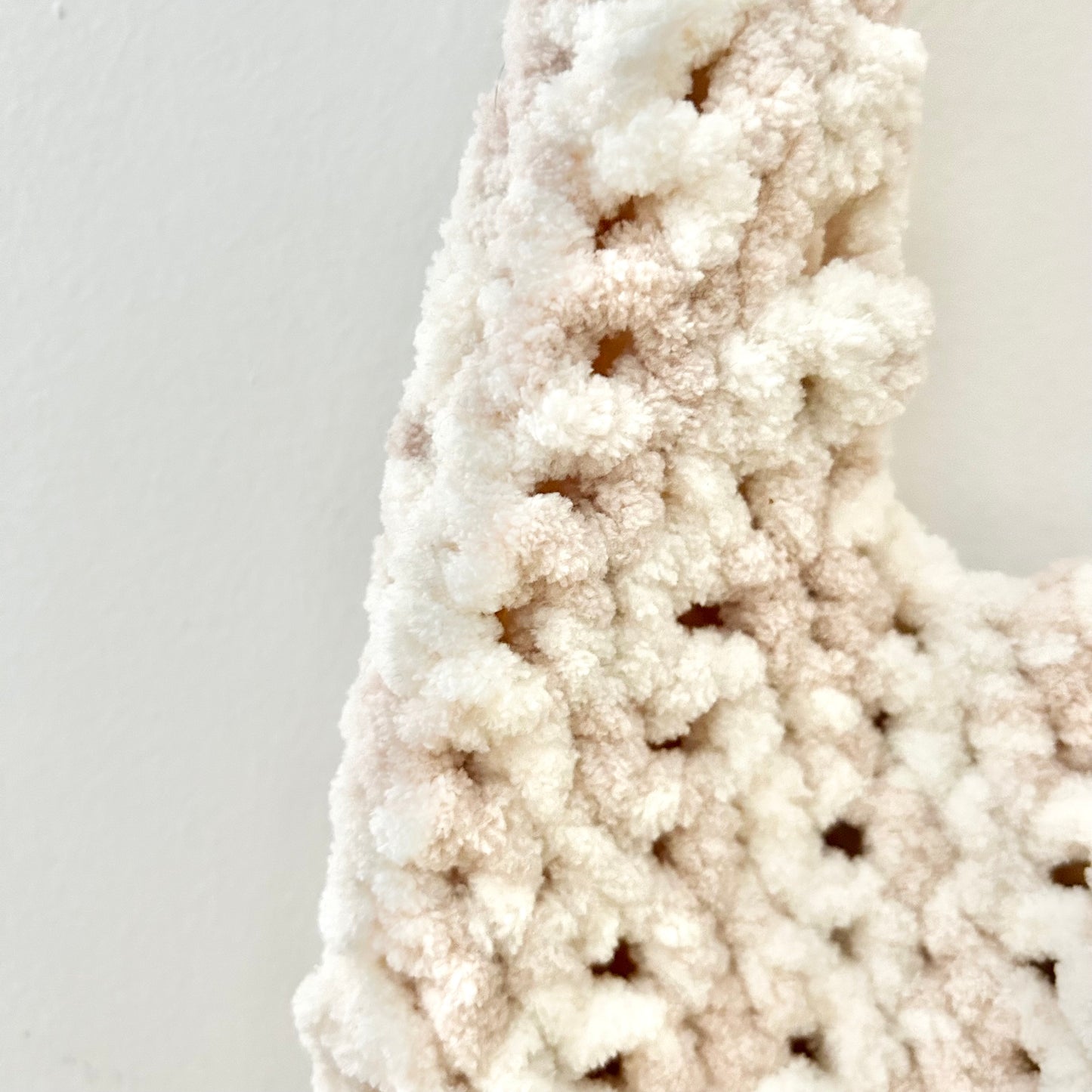 Cream Crochet Tote Bag