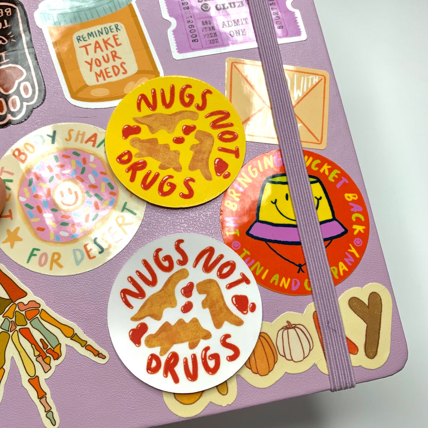 Nugs Not Drugs | Dino Chicken Nugget Sticker