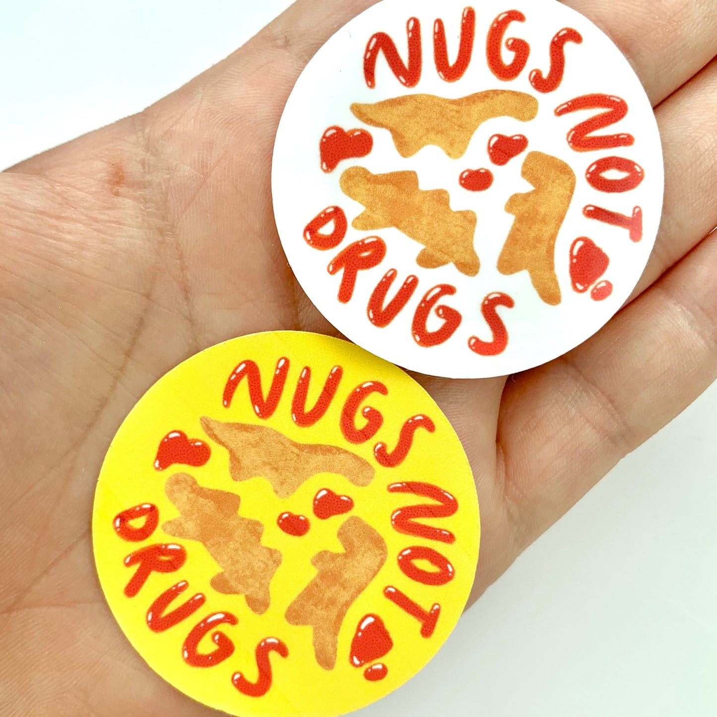 Nugs Not Drugs | Dino Chicken Nugget Sticker