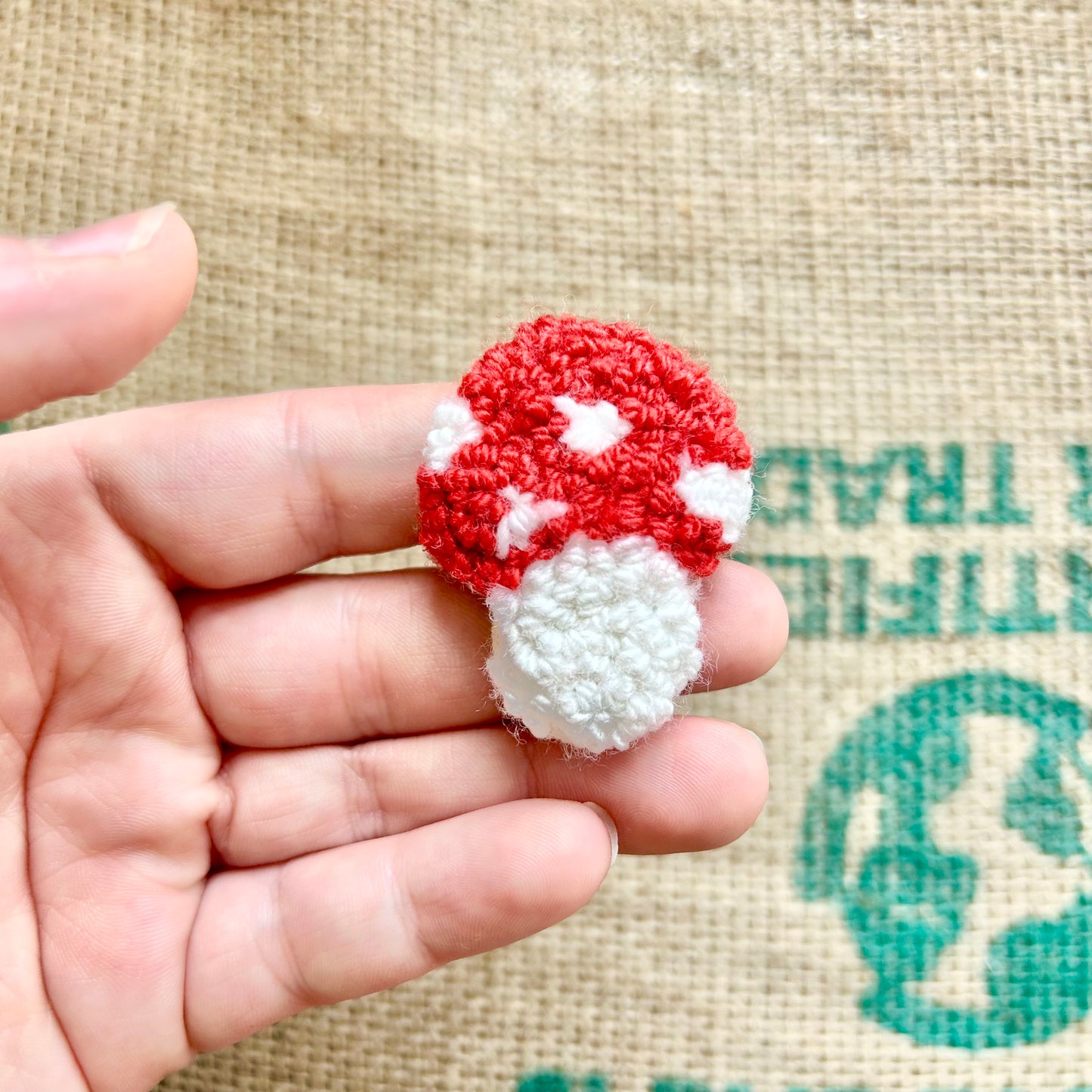 Red Mushroom Car Vent Charm