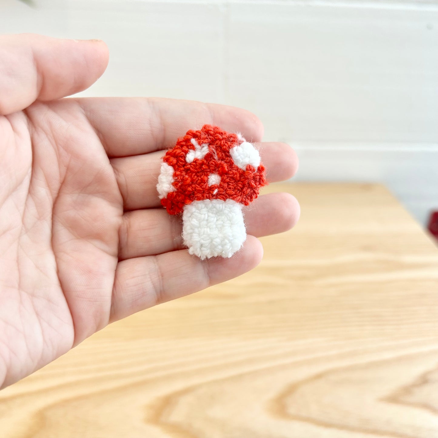 Red Mushroom Car Vent Charm