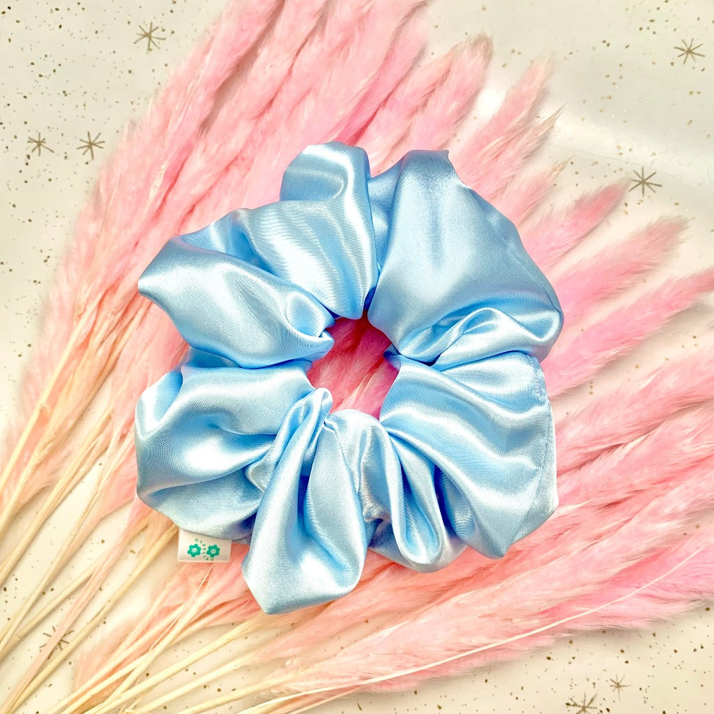 Bre Blue Satin XL Scrunchie