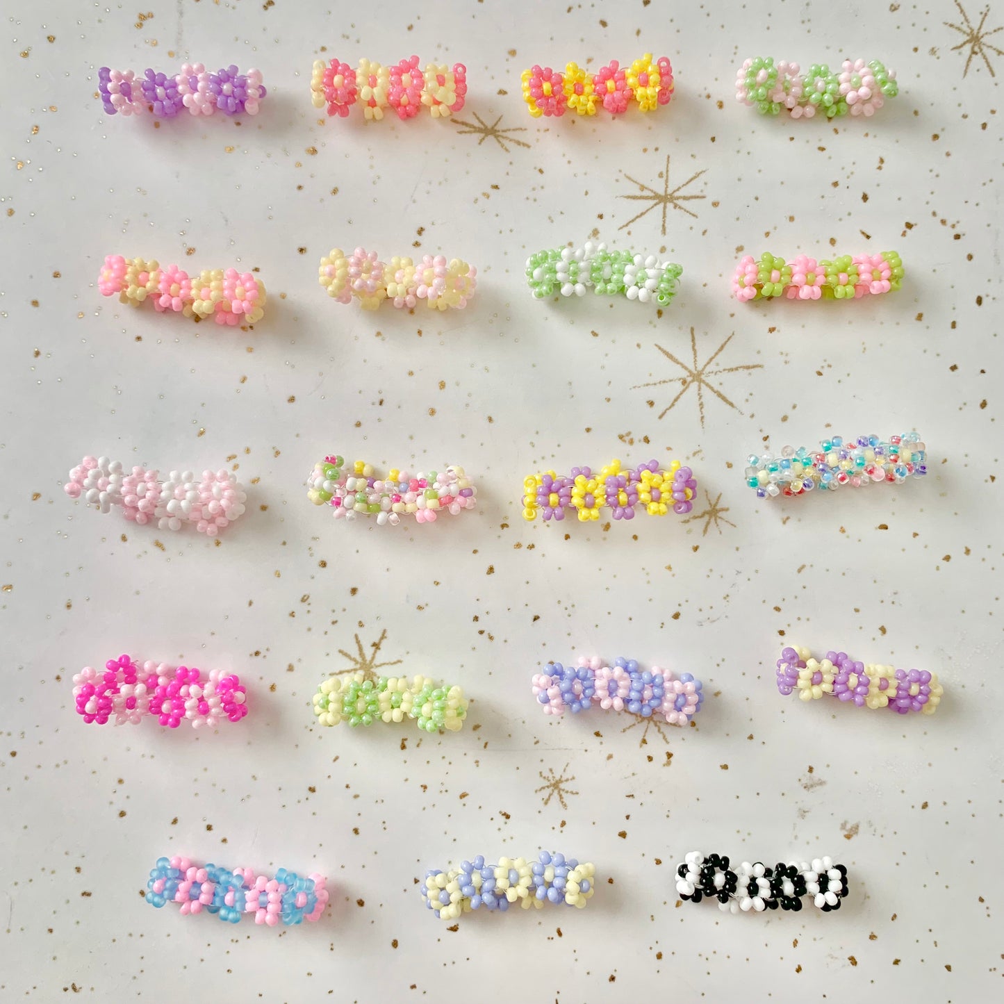 Dainty Daisy Chain Bead Ring