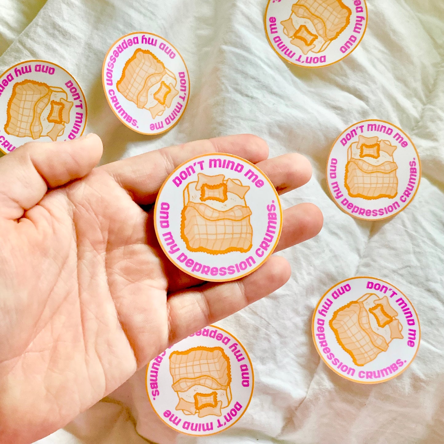 Depression Crumbs 8x8" Art Print