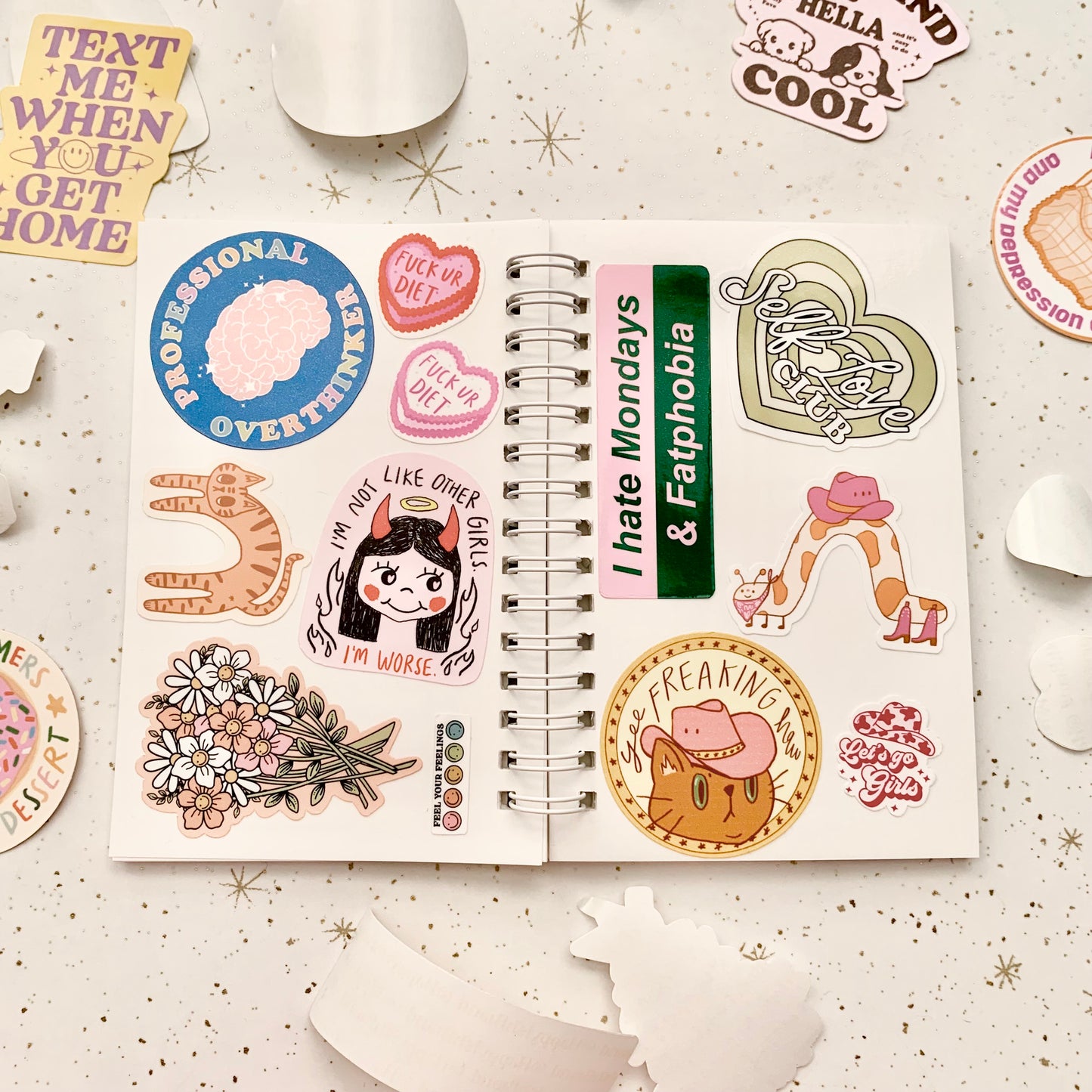Self Love Club Heart Stickers