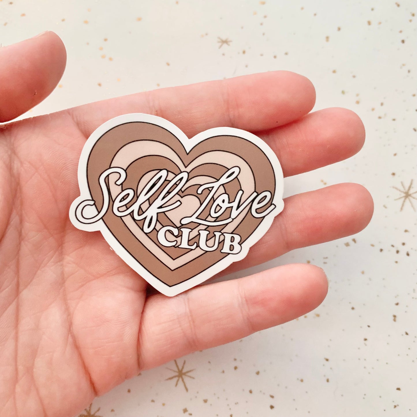 Self Love Club Heart Stickers
