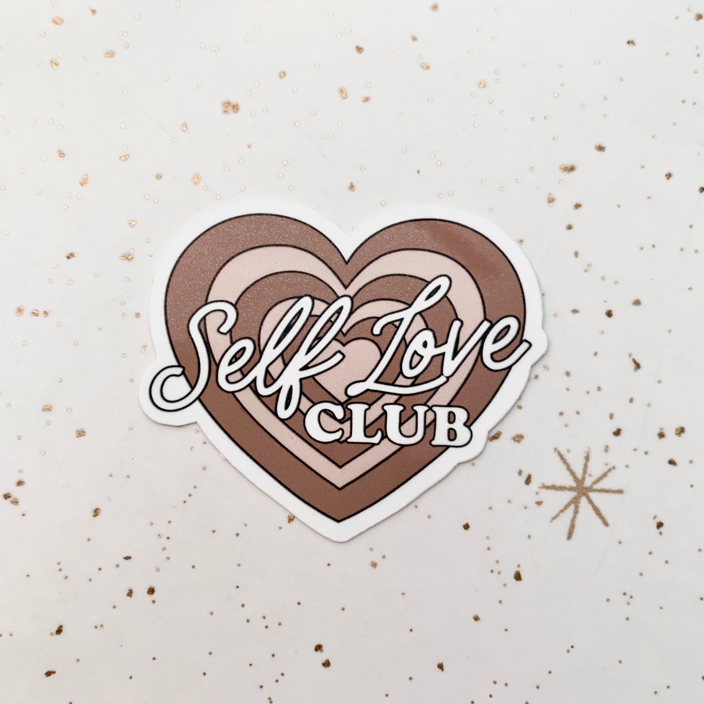 Self Love Club Heart Stickers