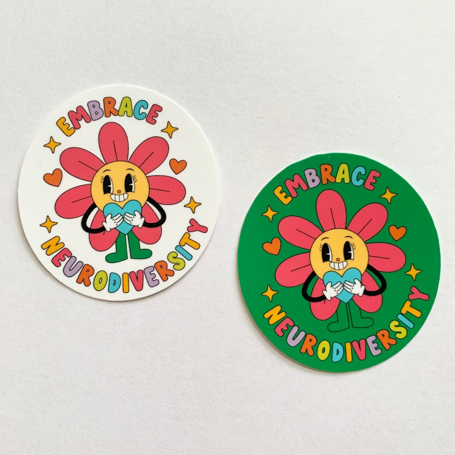 Embrace Neurodiversity Flower - Mental Health Sticker
