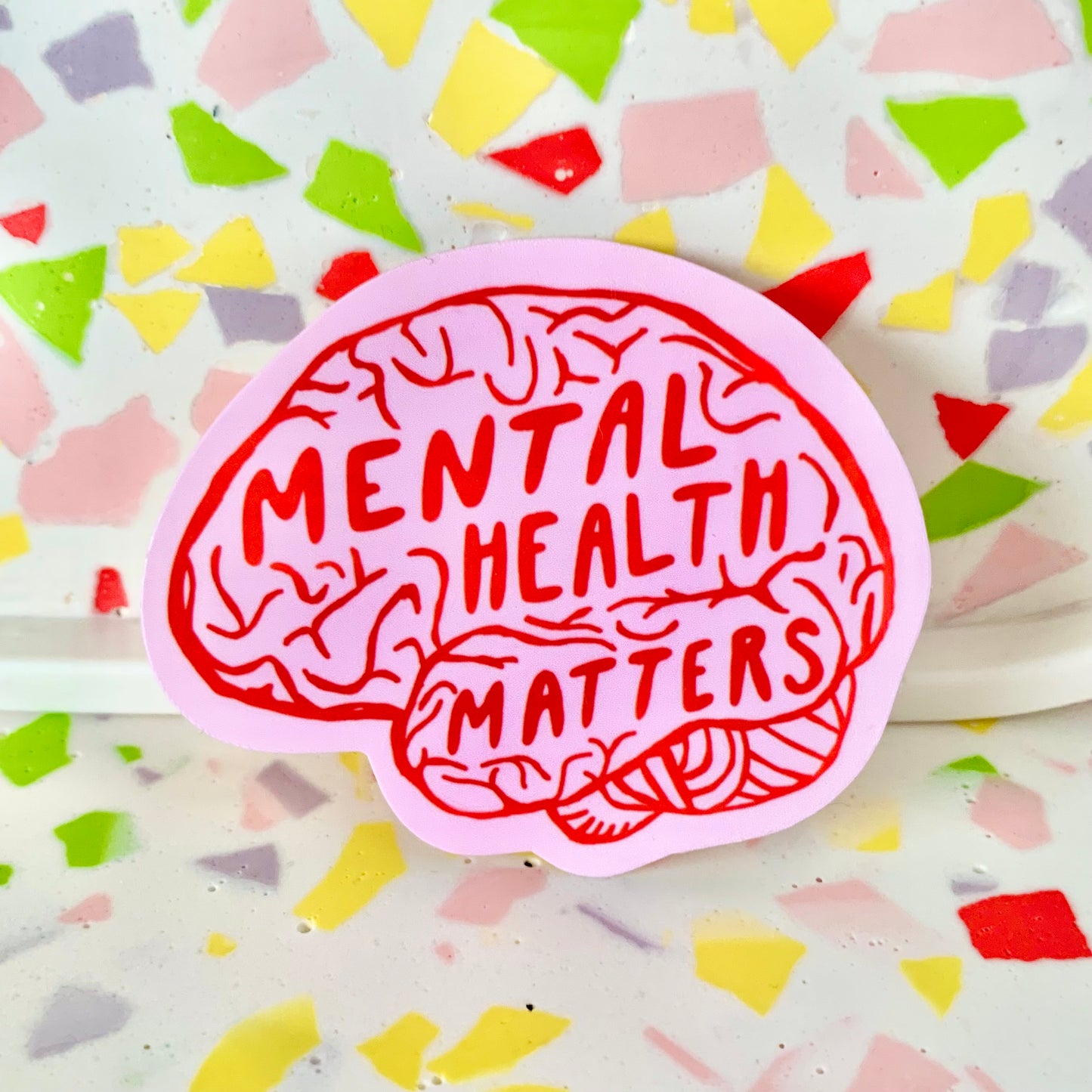 Mental Health Matters - Brain Anatomy Sticker