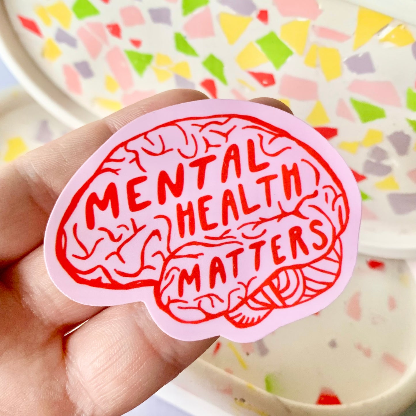 Mental Health Matters - Brain Anatomy Sticker