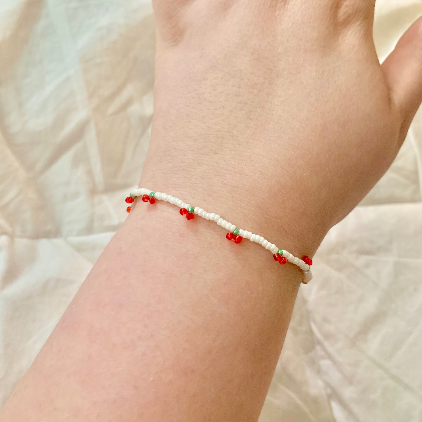 Mini Cherries Dainty Bracelet