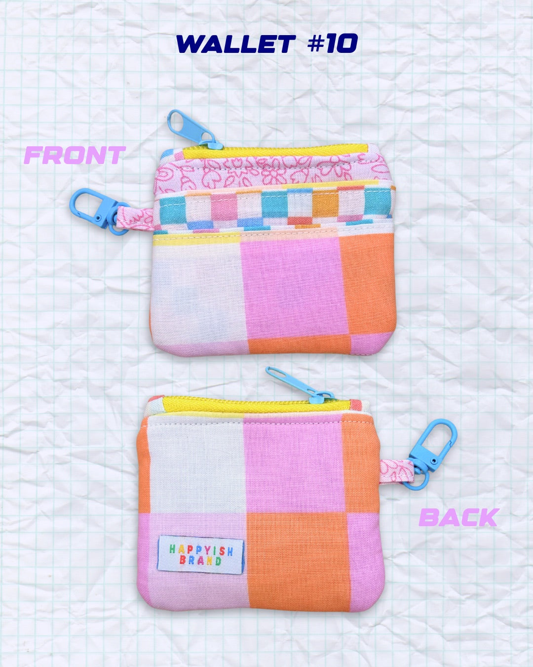 OOAK Keychain Wallets - Handmade Fabric Card Wallet