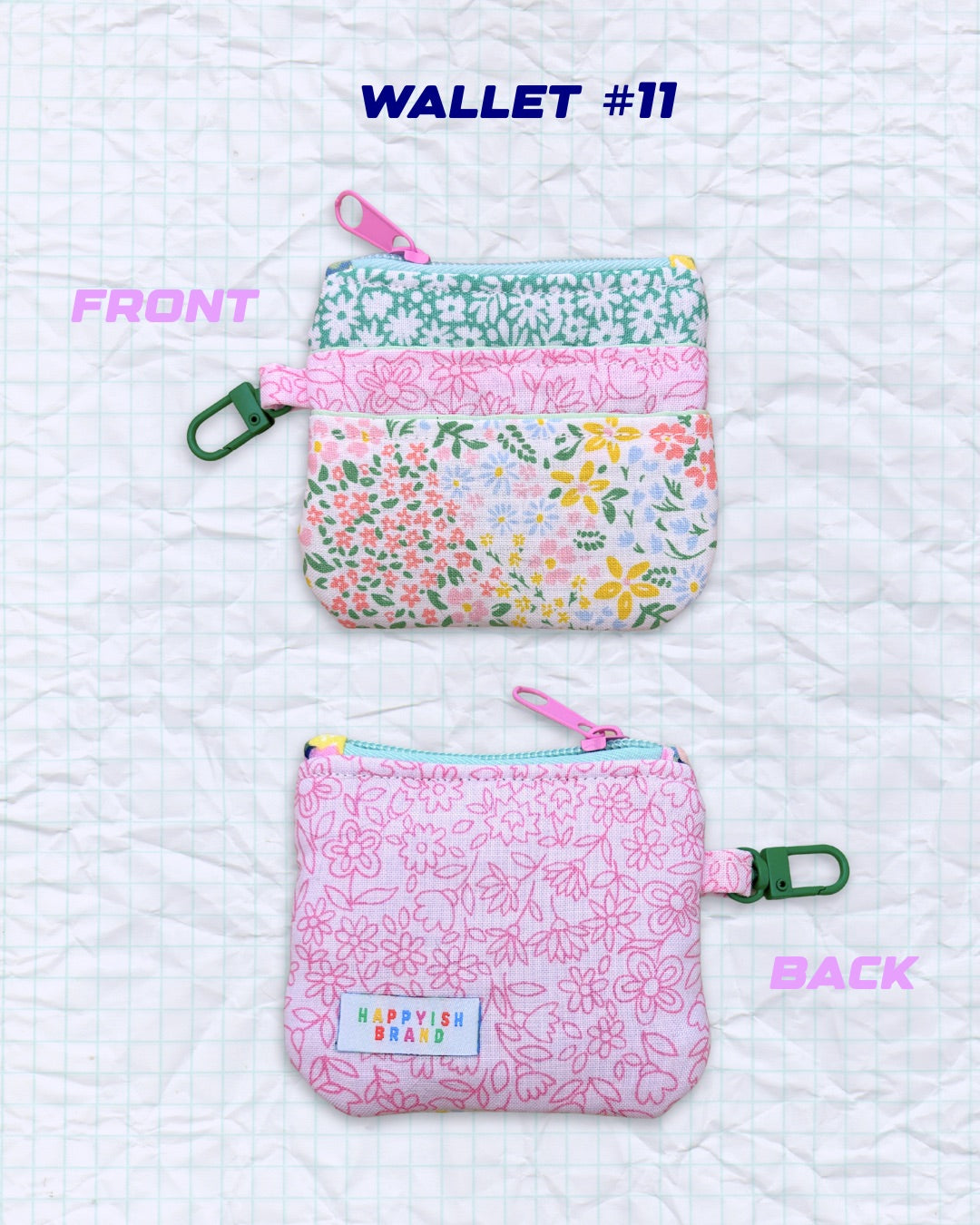 OOAK Keychain Wallets - Handmade Fabric Card Wallet