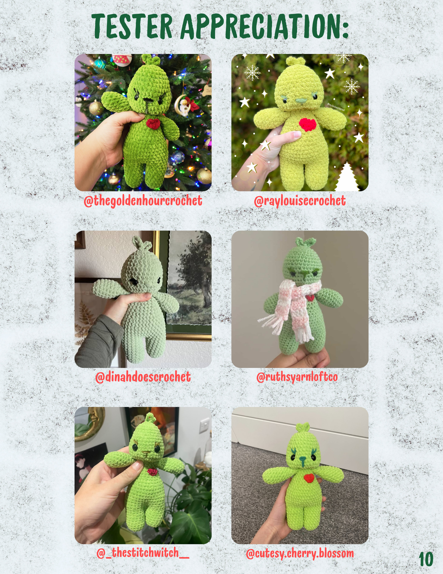 DIGITAL PATTERN: Grumpy Green Boy - PDF Christmas Crochet Pattern