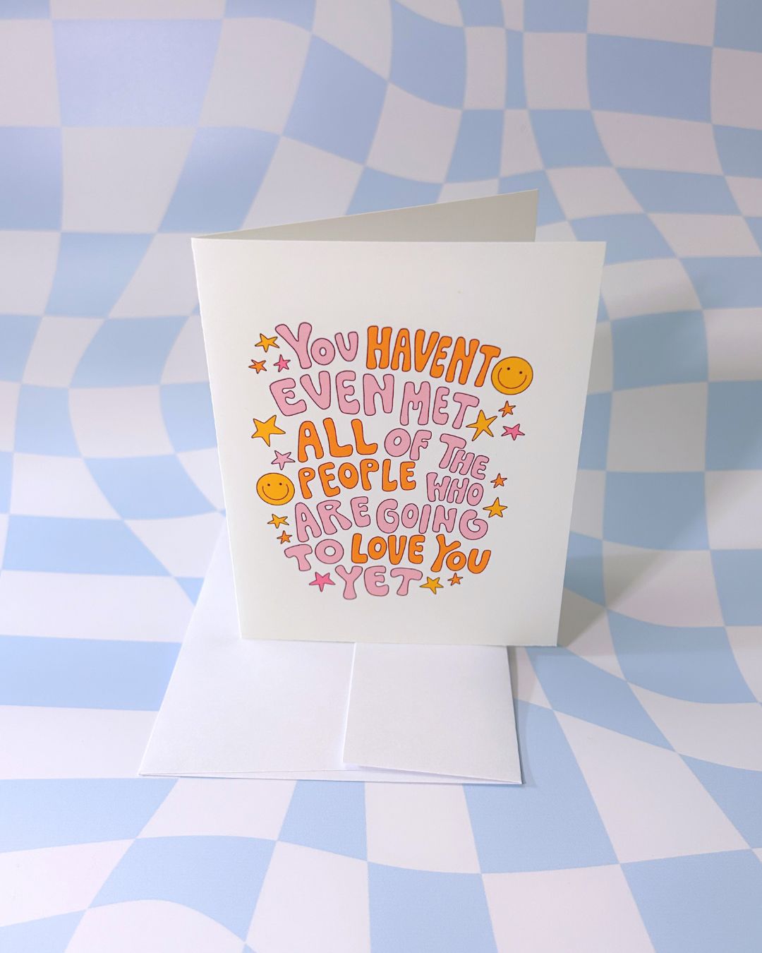 Gratitude Love Card - Girly Greeting Cards - Happy Art Card