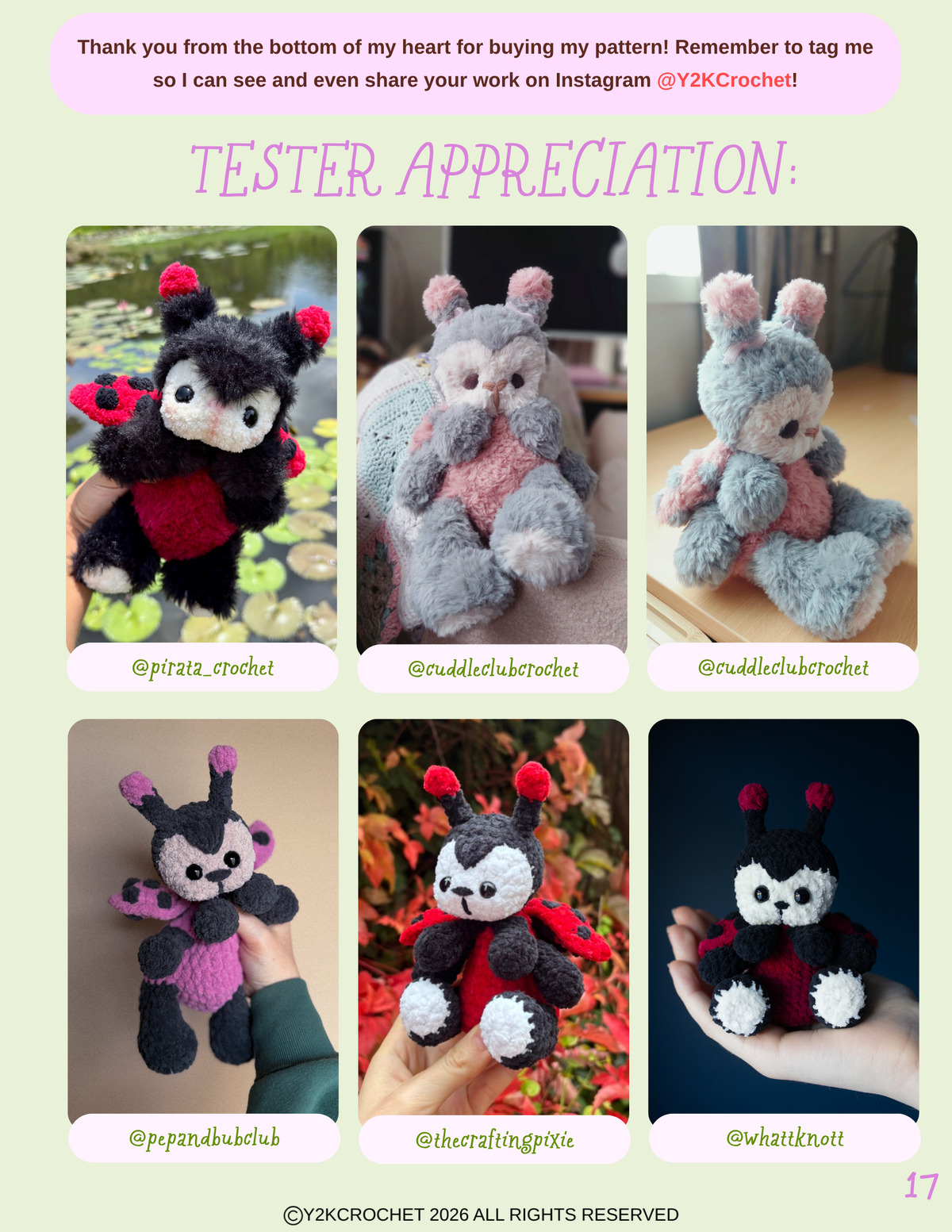 DIGITAL PATTERN: Lola the Ladybug - Amigurumi Bug Crochet Pattern