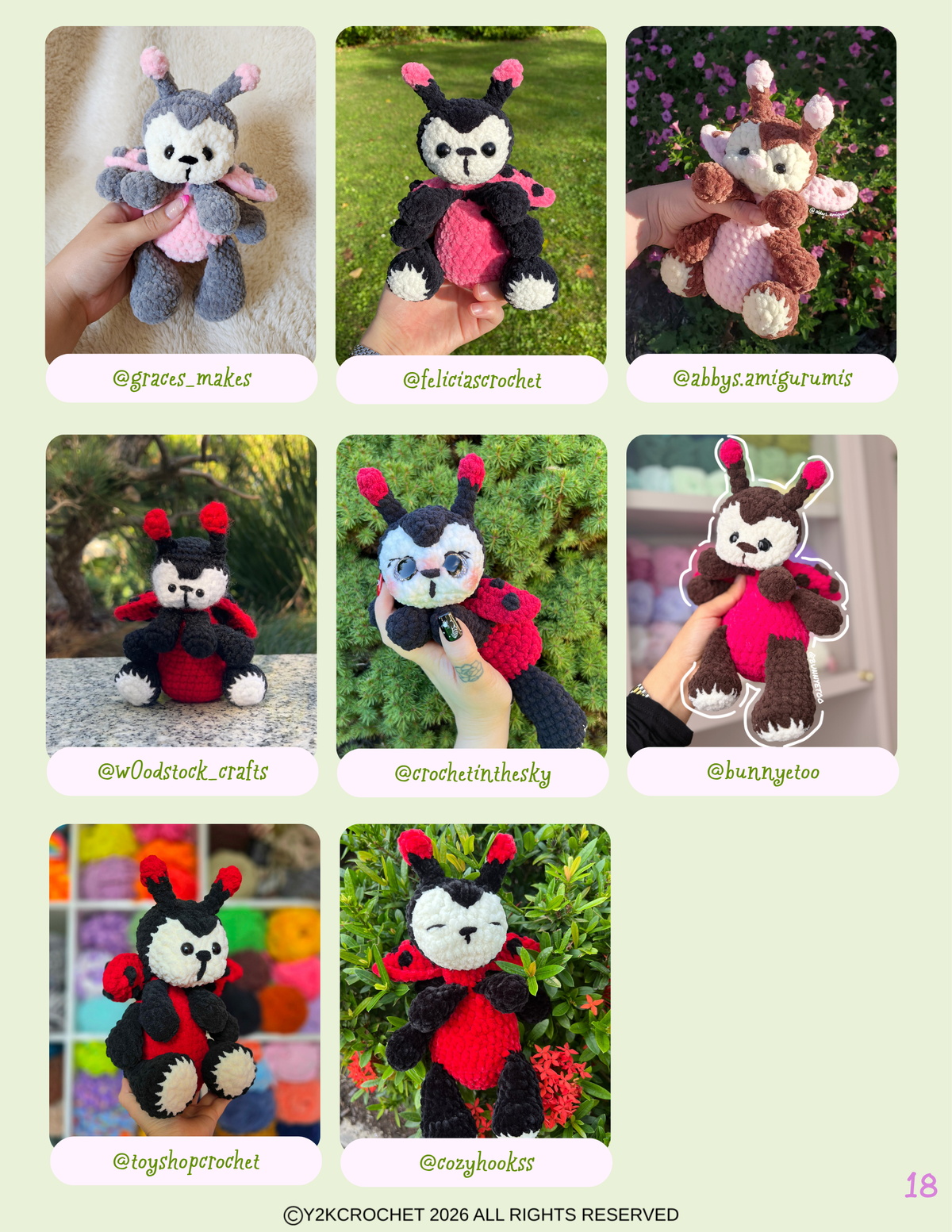 DIGITAL PATTERN: Lola the Ladybug - Amigurumi Bug Crochet Pattern
