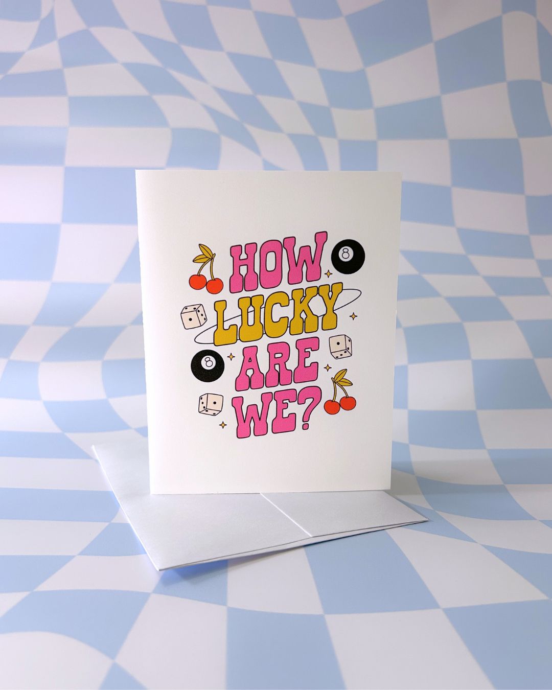 How Lucky Are We?! Card - Girly Greeting Cards - Celebration