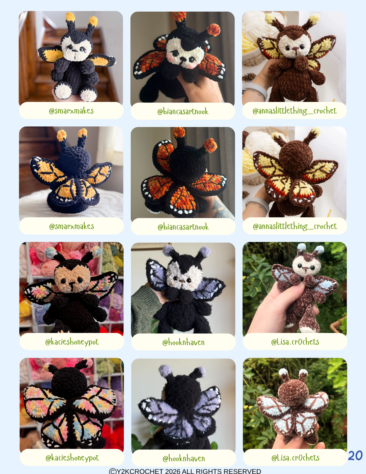 DIGITAL PATTERN: Mishka the Monarch Butterfly - Amigurumi Crochet Pattern
