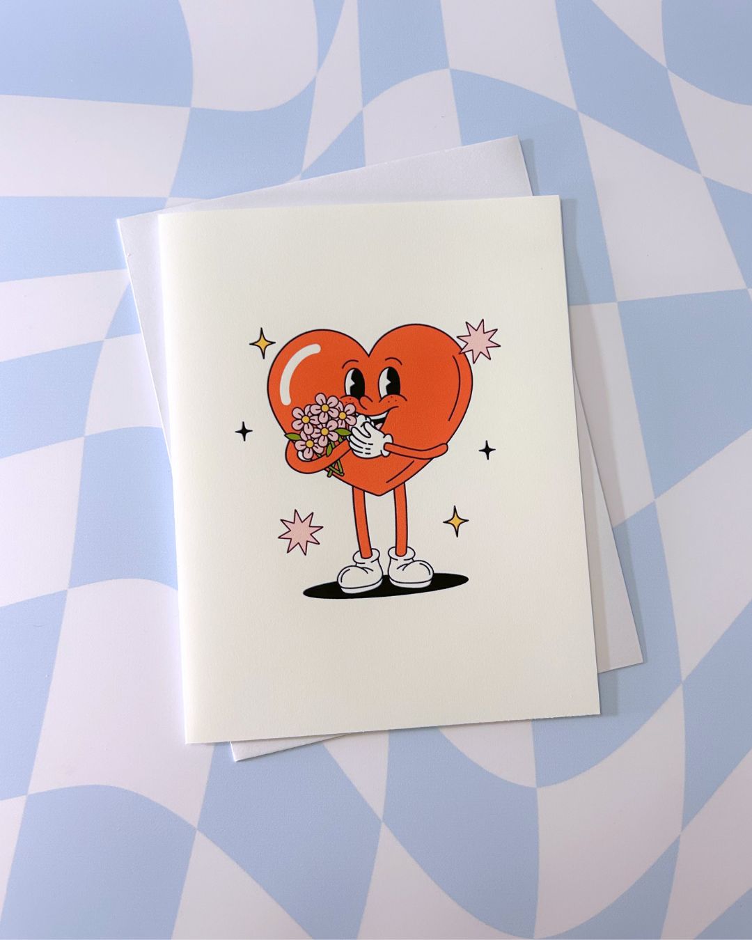Red Heart Love Card - Girly Greeting Cards - Mother's Day