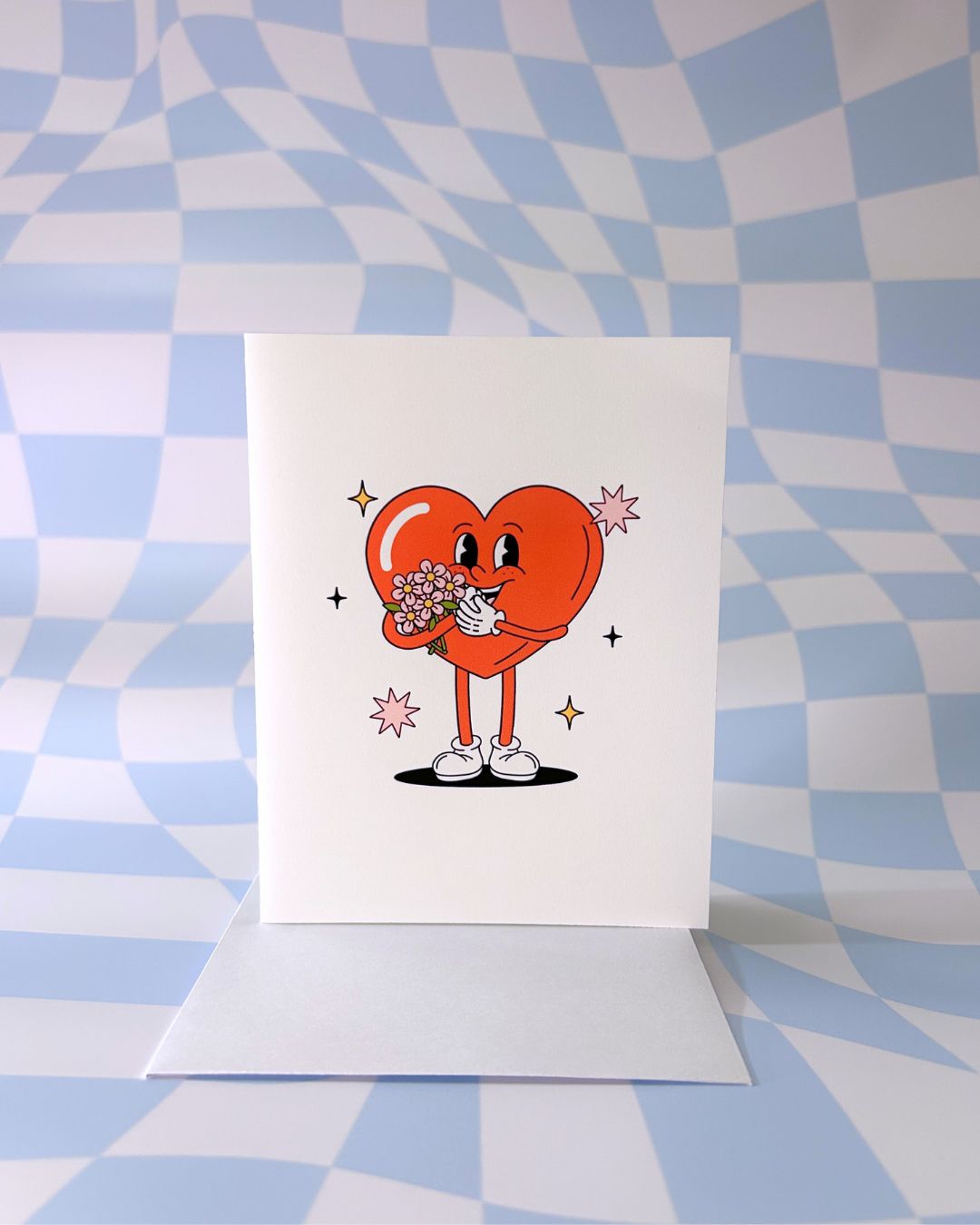 Red Heart Love Card - Girly Greeting Cards - Mother's Day