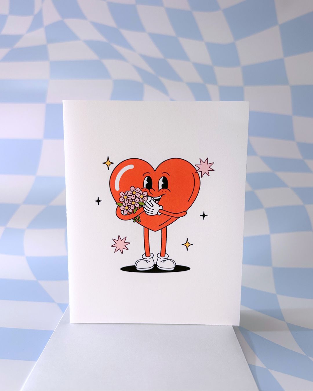 Red Heart Love Card - Girly Greeting Cards - Mother's Day