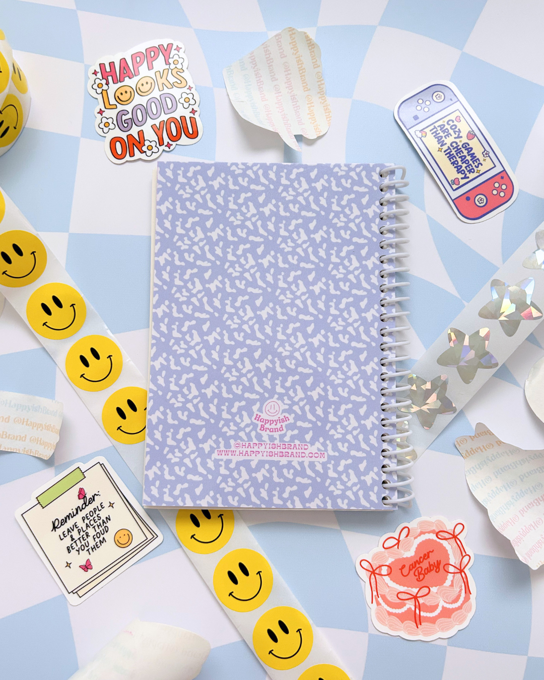 Purple Composition Sticker Book - Sticker Storage Book