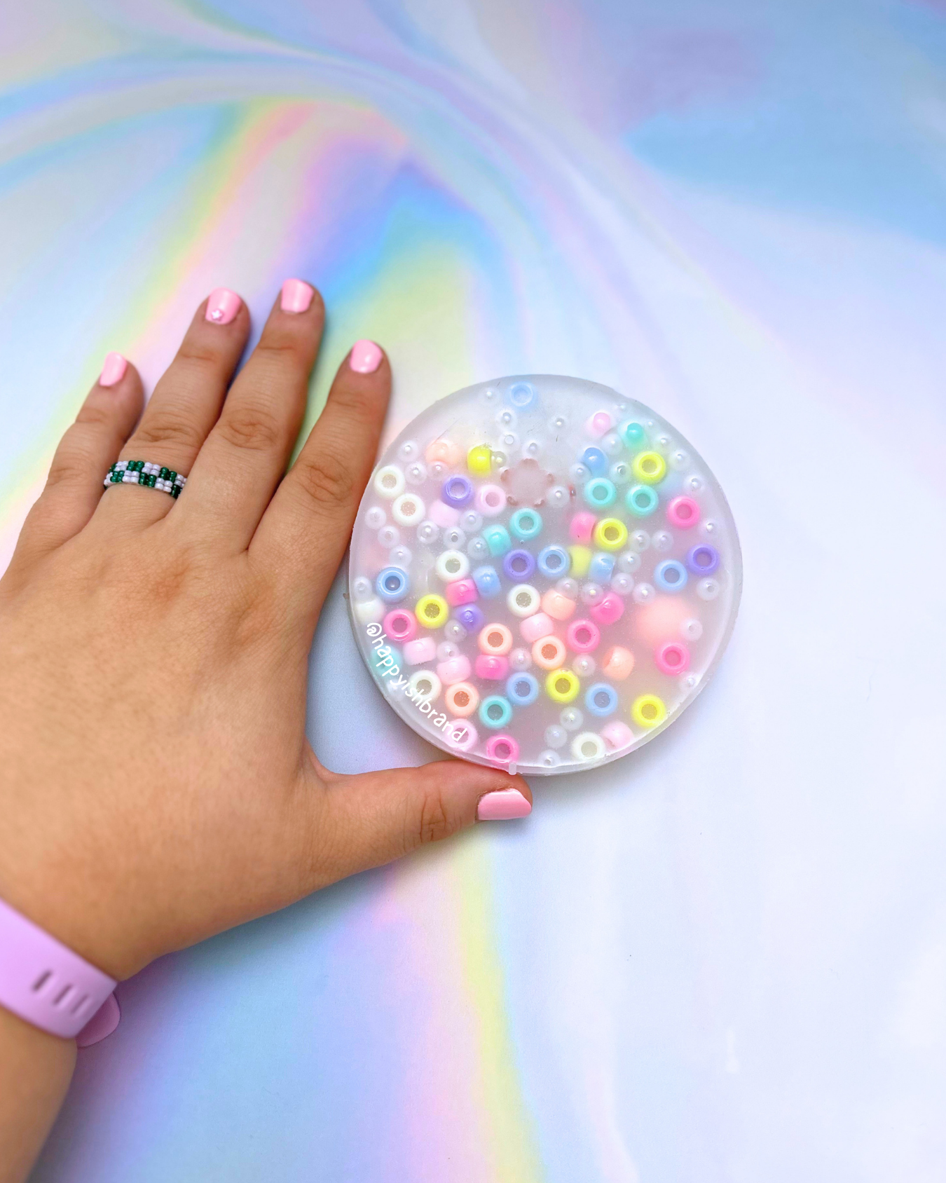 Colorful Picky Pad Activity / Sensory Toy + Jewelry Making Kit