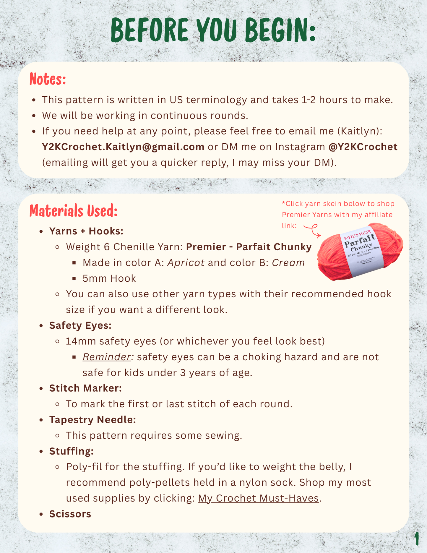 DIGITAL PATTERN: Grady the Gingerbread Man - PDF Crochet Pattern