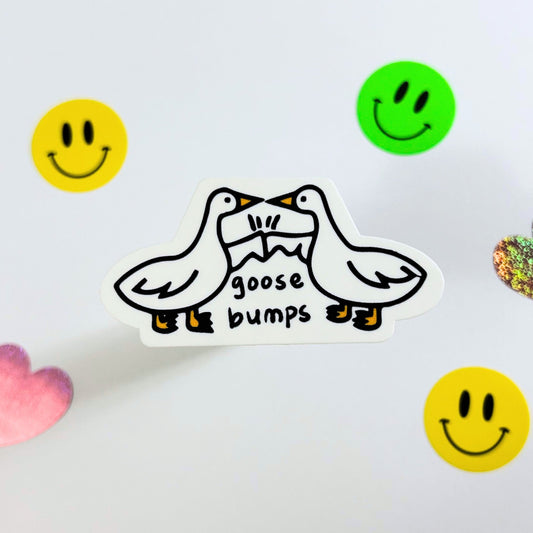 Goose Bumps Pun Sticker
