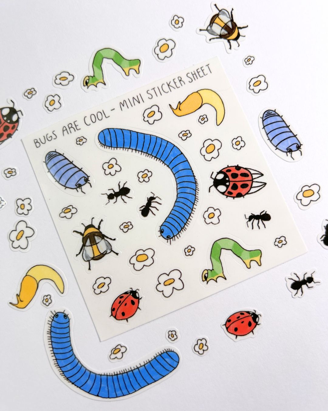Bugs are Cool Mini Sticker Sheet - Junk Journal / Planner Stickers