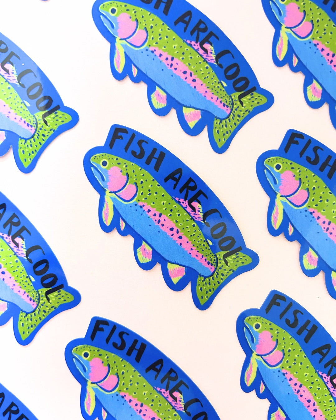 Fish are Cool - Rainbow Trout Sticker
