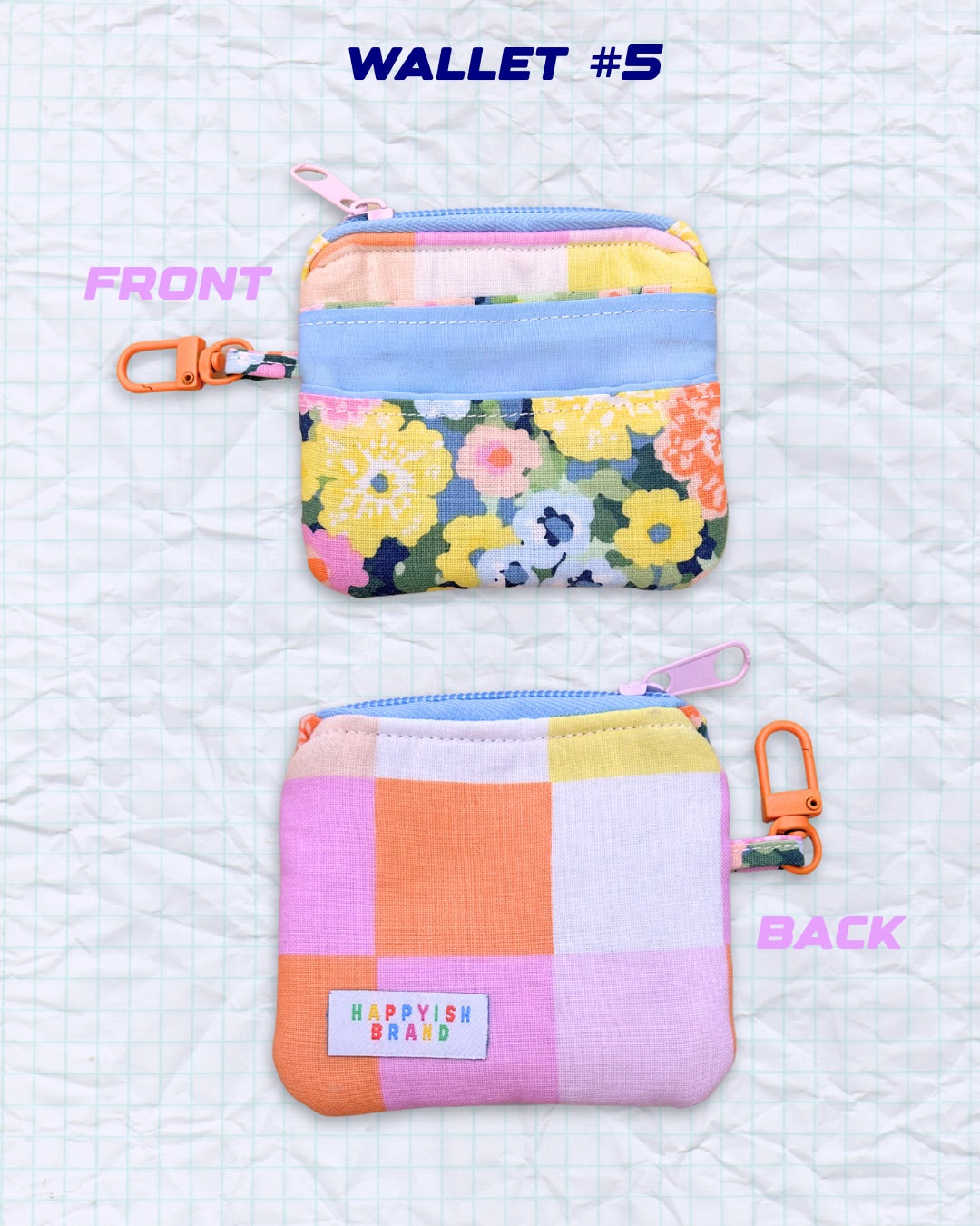 OOAK Keychain Wallets - Handmade Fabric Card Wallet