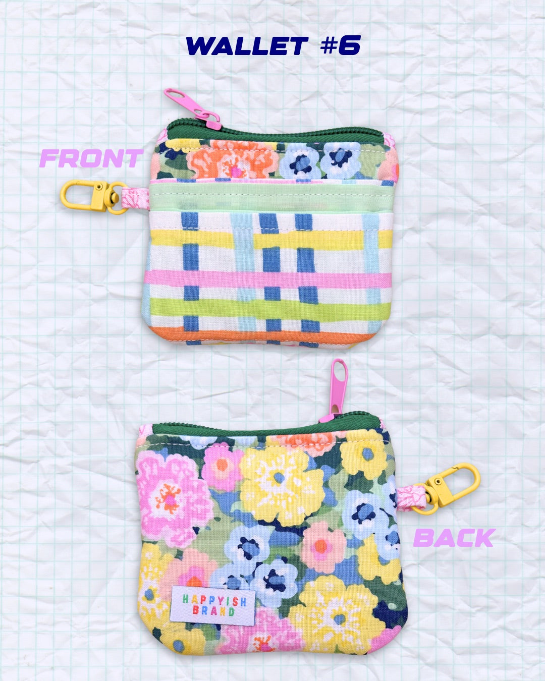 OOAK Keychain Wallets - Handmade Fabric Card Wallet