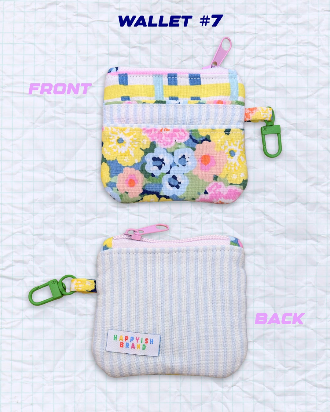 OOAK Keychain Wallets - Handmade Fabric Card Wallet