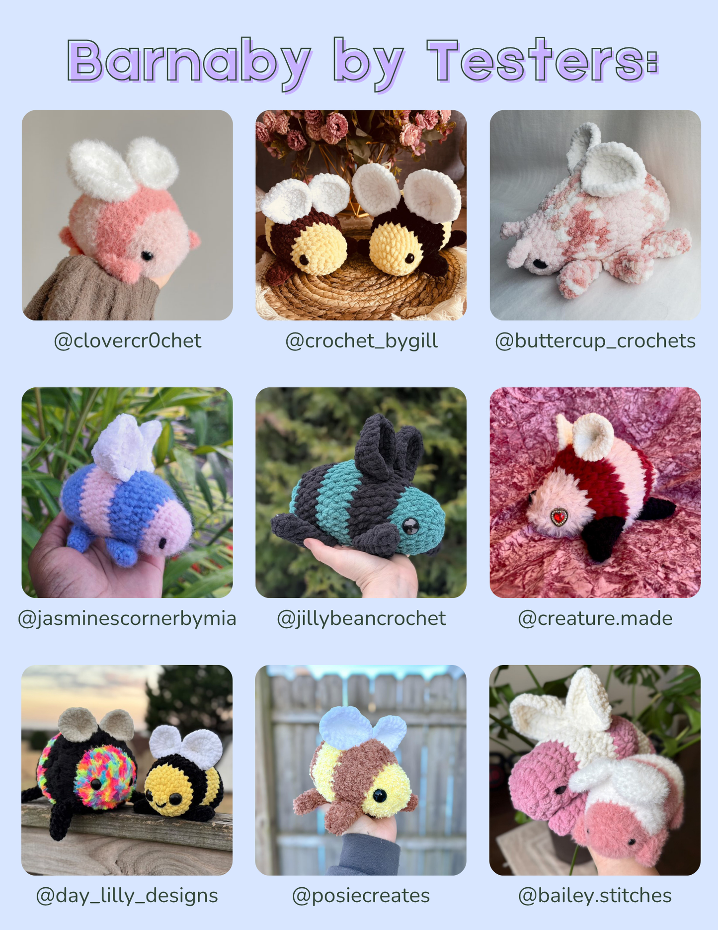 DIGITAL PATTERNS: Barnaby + Baby Barnaby - Bundle and Save - PDF Crochet Patterns