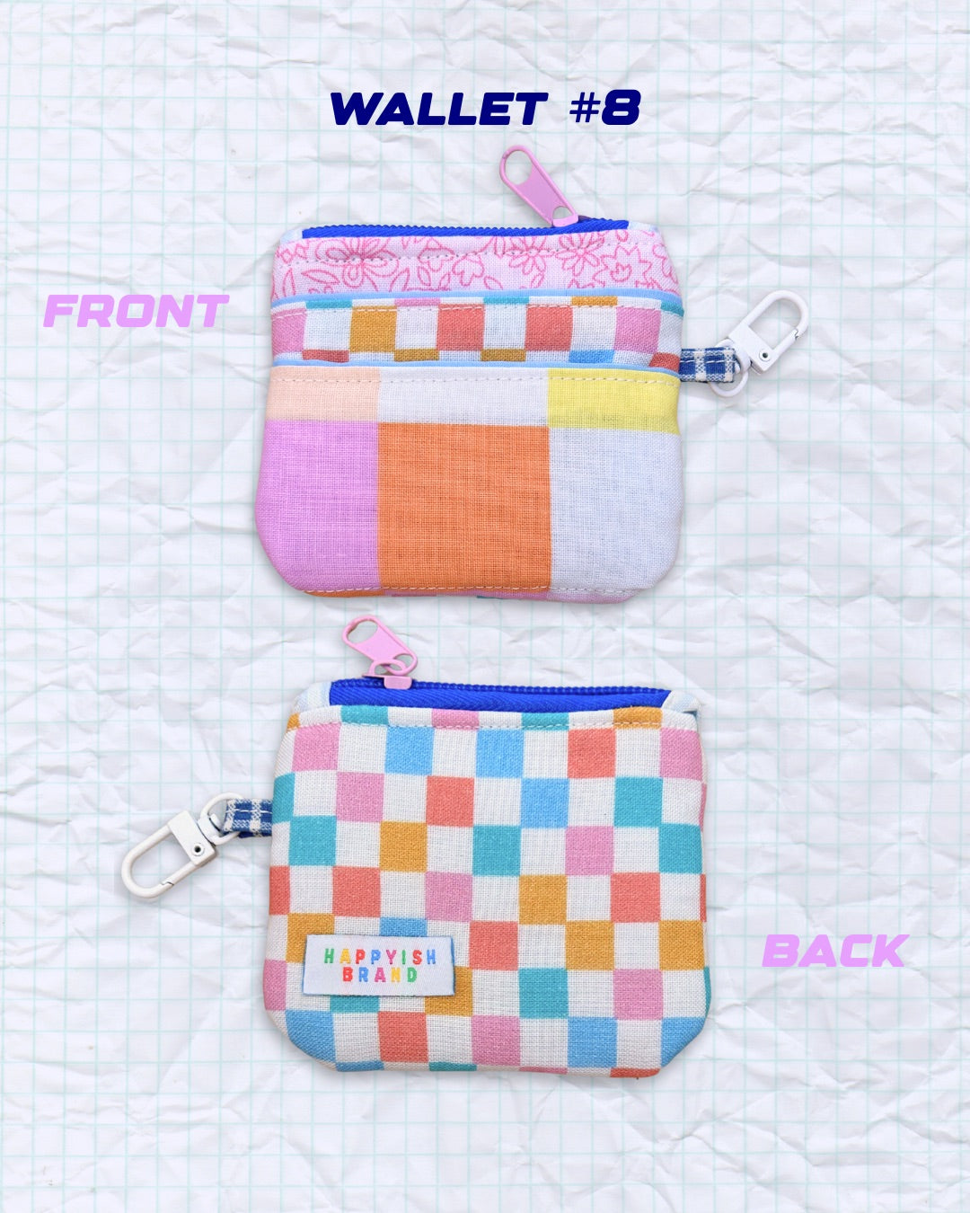 OOAK Keychain Wallets - Handmade Fabric Card Wallet