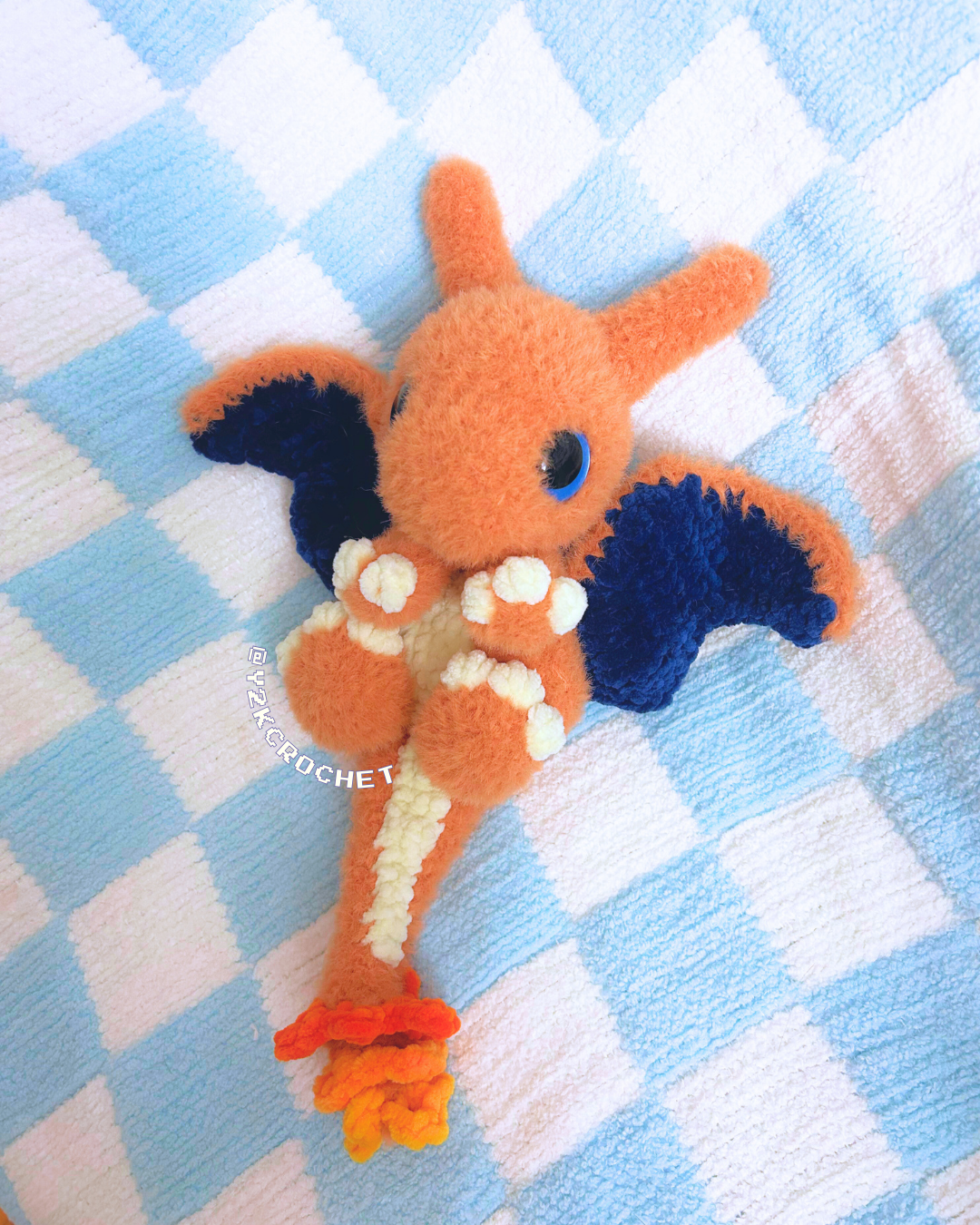 Charizard Pokemon Plush - Handmade Pokemon Plushie Snuggler