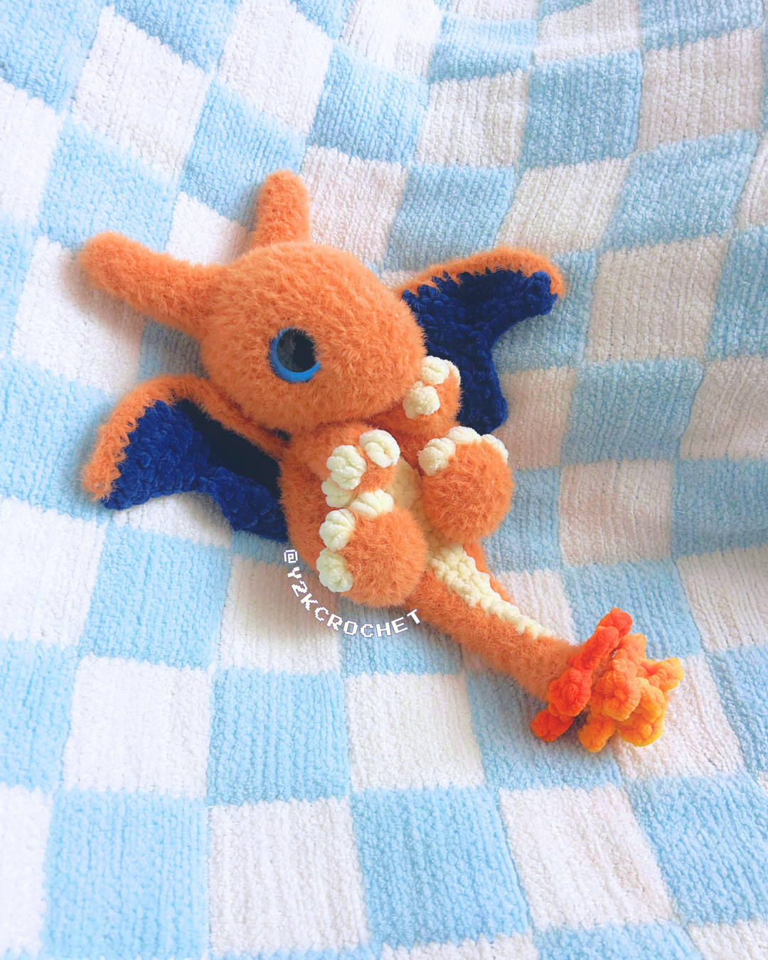 Charizard Pokemon Plush - Handmade Pokemon Plushie Snuggler