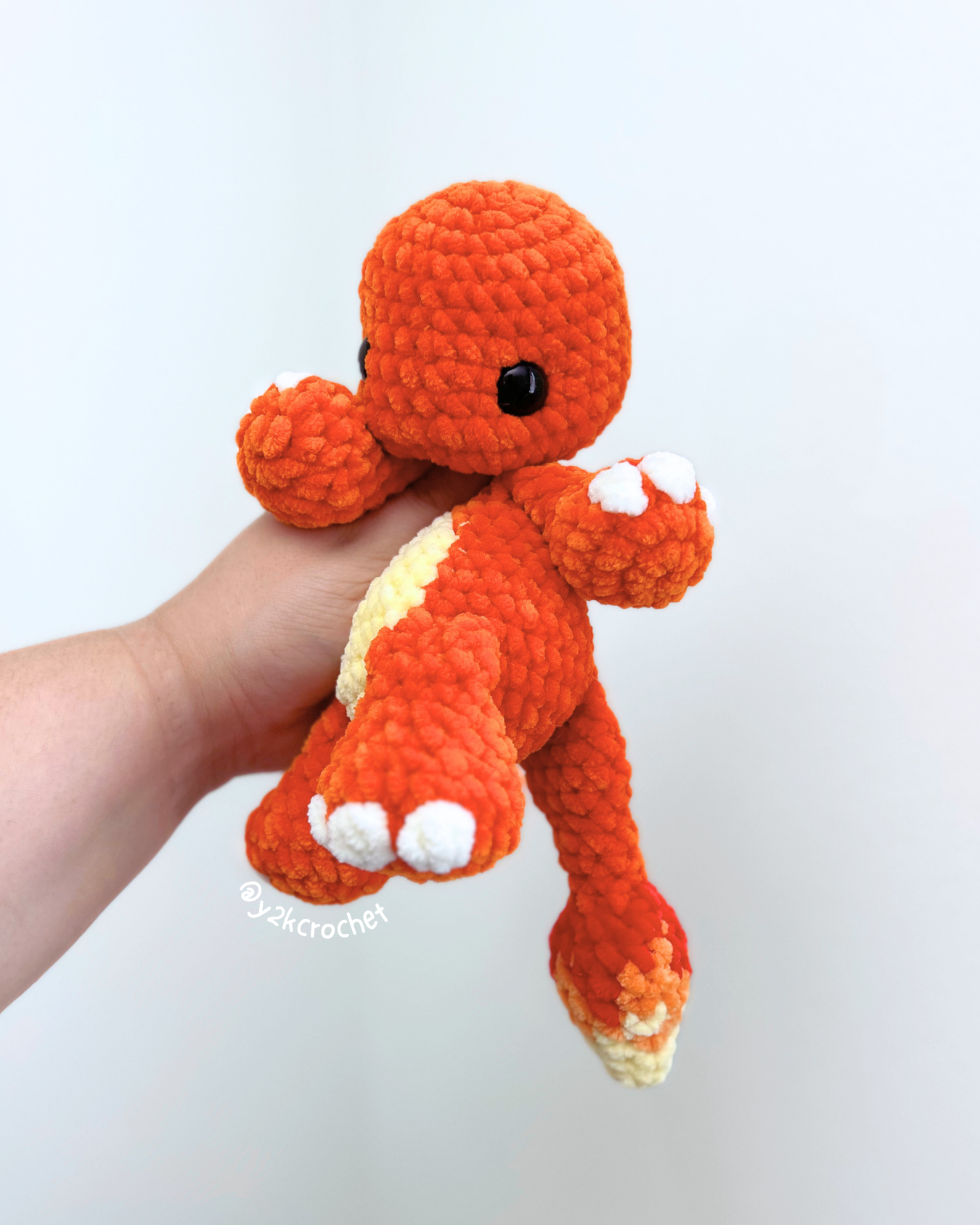Ember Fire Lizard Plushie - Crochet Plushie