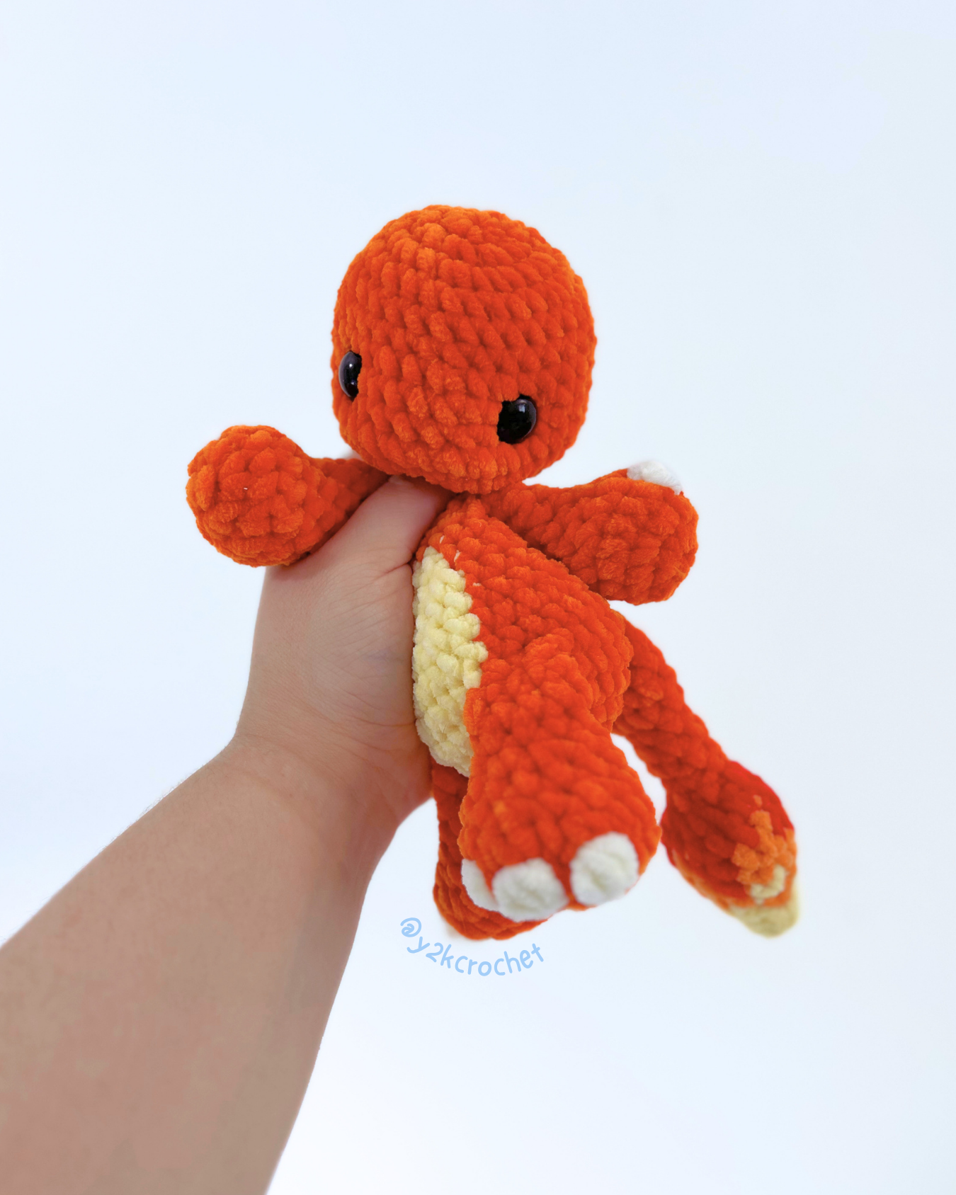 Ember Fire Lizard Plushie - Crochet Plushie