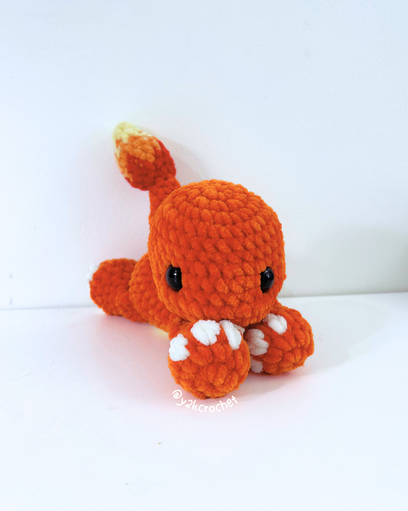 Ember Fire Lizard Plushie - Crochet Plushie