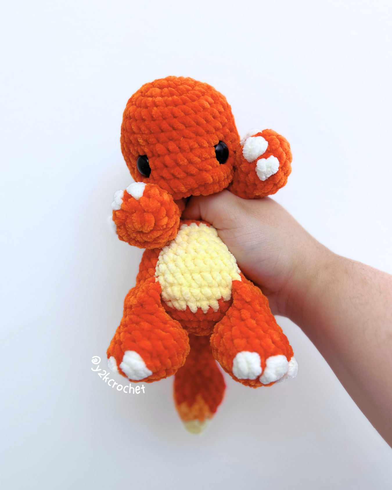 Ember Fire Lizard Plushie - Crochet Plushie