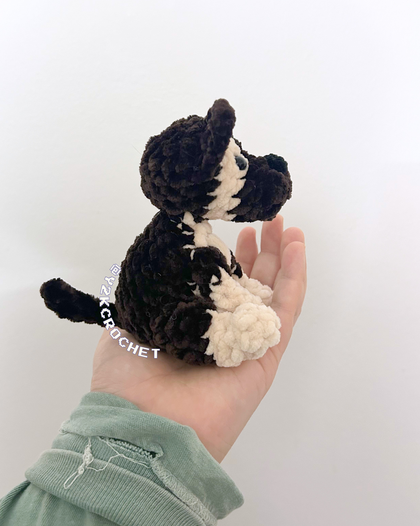 Mini German Shepherd Plushie - Crochet Puppy GSD Plush