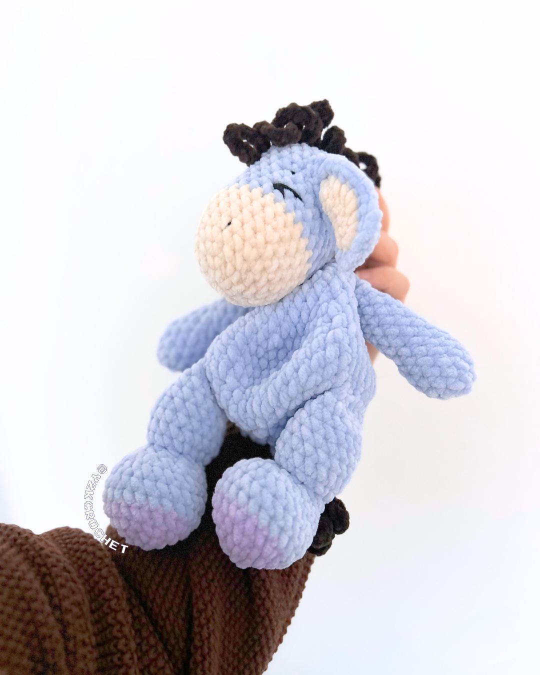 Baby Donkey Plushie - Crochet Eeyore Plushie