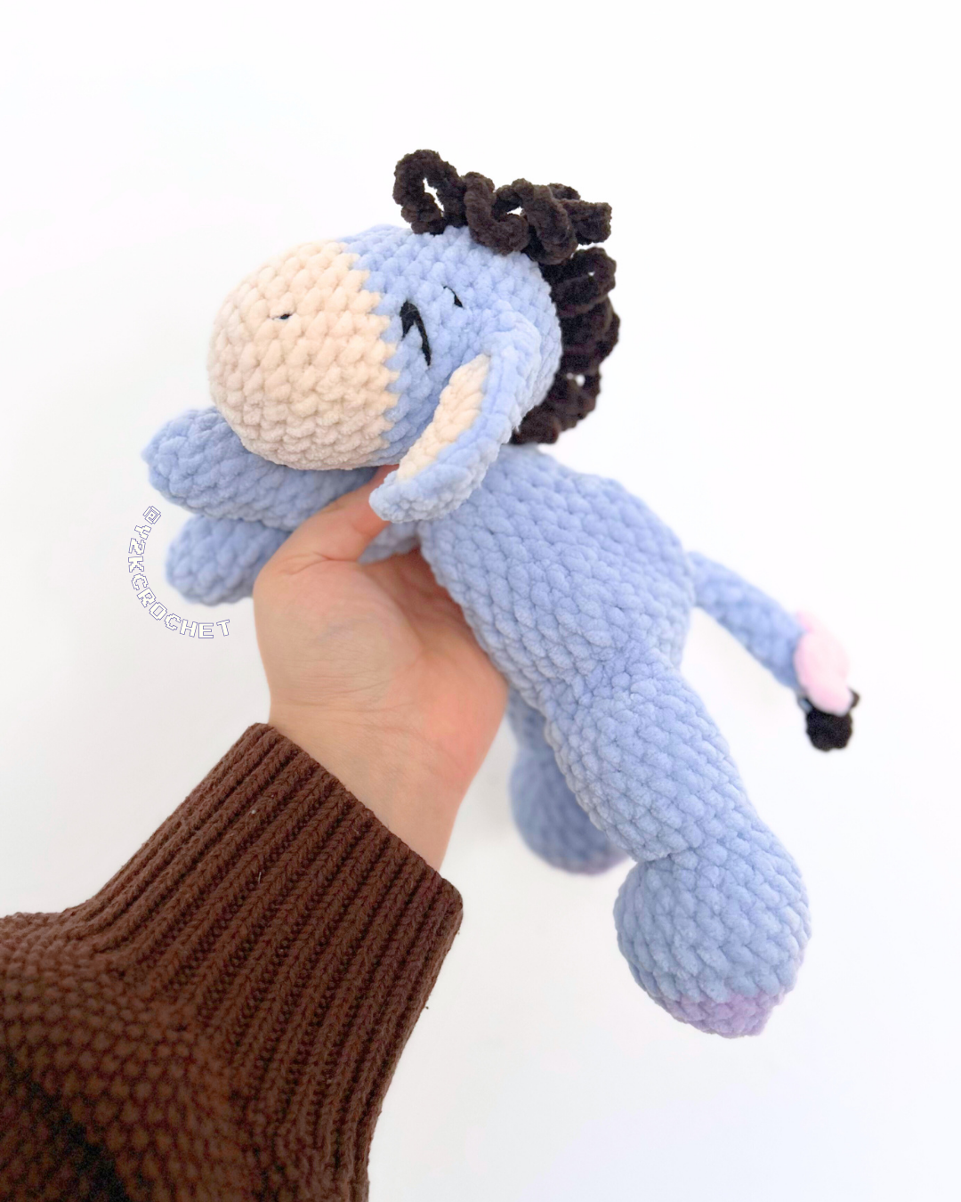 Baby Donkey Plushie - Crochet Eeyore Plushie