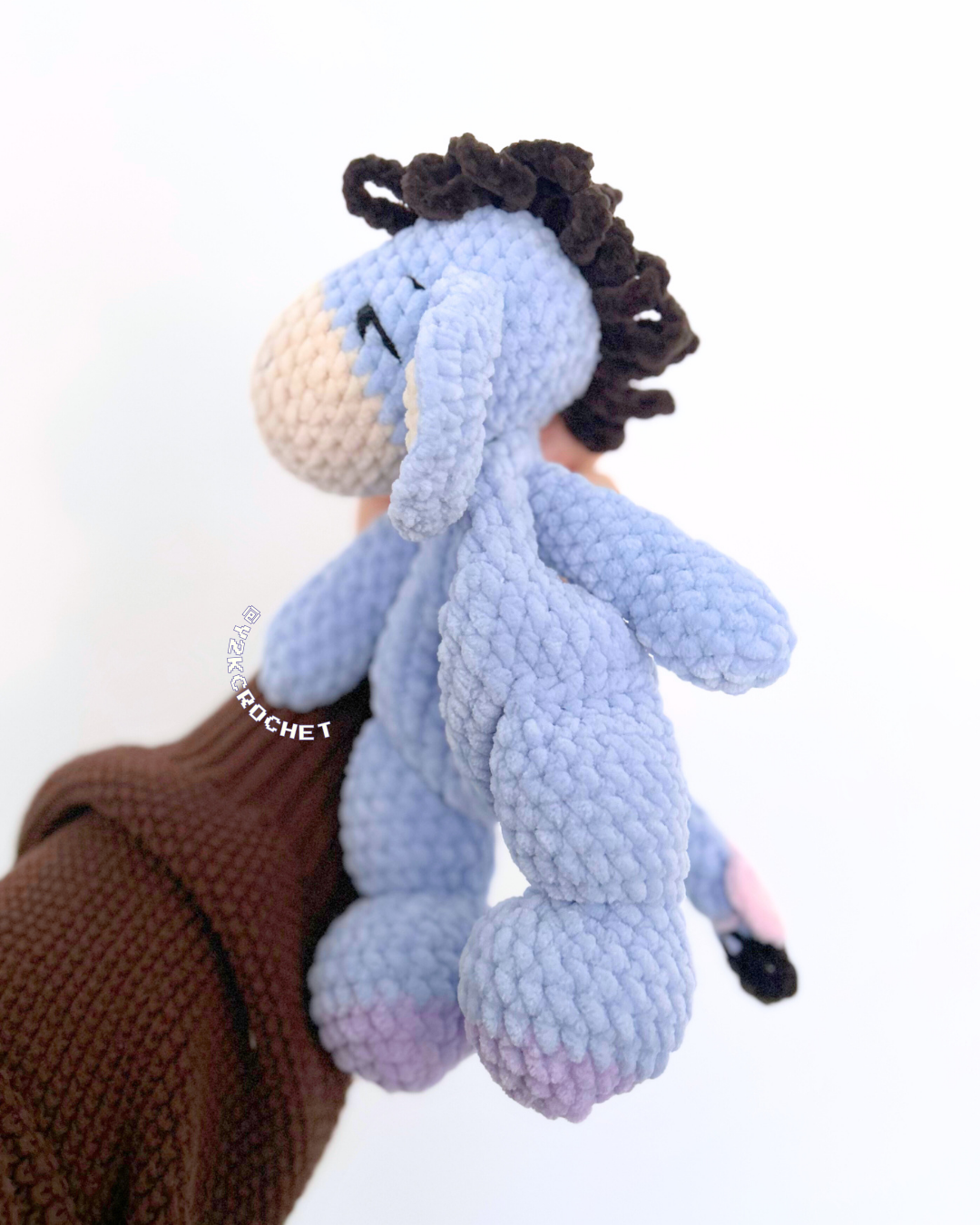 Baby Donkey Plushie - Crochet Eeyore Plushie