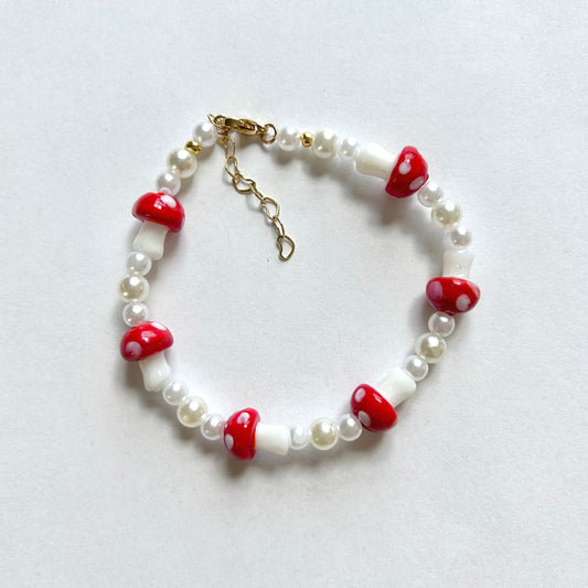 Red Mushroom Bracelet